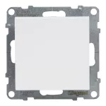 SUNO - Przycisk pojedynczy - 6 A - 250 V~ - zaciski automatyczne, Biały