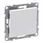 SUNO - Przycisk pojedynczy - 6 A - 250 V~ - zaciski automatyczne, Biały