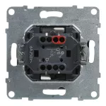 SUNO - Przycisk pojedynczy - 6 A - 250 V~ - zaciski automatyczne, Aluminium