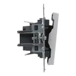 SUNO - Przycisk pojedynczy - 6 A - 250 V~ - zaciski automatyczne, Aluminium