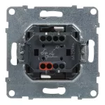 SUNO - Przycisk pojedynczy z symbolem dzwonka - 6 A - 250 V~ - zaciski automatyczne, Aluminium