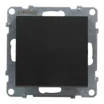 SUNO - Przycisk pojedynczy - 6 A - 250 V~ - zaciski automatyczne, Czarny