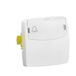 OTEO - PRZYCISK JEDNOBIEGUNOWY Z ETYKIETĄ BIAŁY KOMPLET 6A-250V~