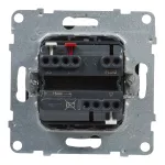 SUNO - Łącznik rolet - 6 AX - 250 V~ - 3 pozycyjny: góra, dół, stop - bezpośrednie sterowanie roletami, Czarny