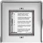 Obudowa natynkowa z daszkiem do paneli Sfera - 1 moduł - Aluminium