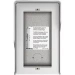 Obudowa natynkowa z daszkiem do paneli Sfera - 2 moduł - Aluminium