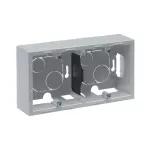 SUNO - Podwójna puszka natynkowa, Aluminium