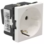 MOSAIC GN 2P+Z SCHUKO PODŁĄCZENIE PRZEZ ZACISKI ŚRUBOWE-2 MODUŁY BIAŁE 16A-250V~