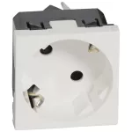 MOSAIC - Gniazdo 2P+Z SCHUKO 16 A - 250 V~ kątowe 45 stopni - zaciski automatyczne