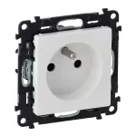 VALENA LIFE GNIAZDO 2 P+Z Z PRZESŁONĄ BIAŁE 16 A – 250 V~