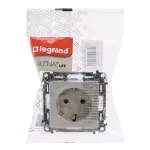 VALENA LIFE GNIAZDO 2 P+Z Z PRZESŁONĄ KREMOWE 16 A – 250 V~