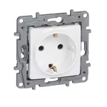 NILOE/NILOE SELECTION - GNIAZDO SCHUKO 2P+Z 16 A ZACISKI ŚRUBOWE BIAŁE