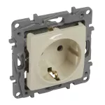 NILOE - GNIAZDO SCHUKO 2P+Z 16 A ZACISKI ŚRUBOWE KREMOWE