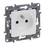NILOE SELECTION - GNIAZDO 2P+Z 16 A - 250 V~ (Z PRZESŁONĄ, ZACISKI AUTOMATYCZNE) PERŁA