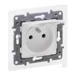 NILOE SELECTION - GNIAZDO 2P+Z - IP44 16 A - 250 V~ - Z PRZESŁONĄ, ZACISKI ŚRUBOWE PERŁA