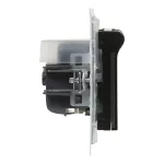 SUNO - Gniazdo SCHUKO 2P+Z- 16 A - 250 V~ - z przesłoną IP44 - zaciski automatyczne, Czarny