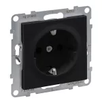 SUNO - Gnizado SCHUKO 2P+Z - 16 A - 250 V~ - zaciski śrubowe, Czarny