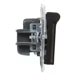 SUNO - Gniazdo 2P+Z IP44 - 16 A - 250 V~ - zaciski automatyczne - z przesłoną, Czarny