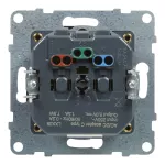 SUNO - Gniazdo płaskie 2P+Z - 16 A - z USB Typ - C - 1,5 A - zaciski automatyczne - z przesłoną, Czarny