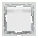 SUNO - Gniazdo SCHUKO 2P+Z- 16 A - 250 V~ - z przesłoną IP44 - zaciski automatyczne, Biały