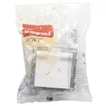 SUNO - Gniazdo SCHUKO 2P+Z- 16 A - 250 V~ - z przesłoną IP44 - zaciski automatyczne, Biały