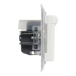 SUNO - Gniazdo SCHUKO 2P+Z- 16 A - 250 V~ - z przesłoną IP44 - zaciski automatyczne, Biały