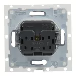 SUNO - Gniazdo 2P+Z IP44 - 16 A - 250 V~ - zaciski automatyczne - z przesłoną, Biały