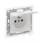 SUNO - Gniazdo 2P+Z IP44 - 16 A - 250 V~ - zaciski automatyczne - z przesłoną, Biały
