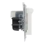 SUNO - Gniazdo 2P+Z IP44 - 16 A - 250 V~ - zaciski automatyczne - z przesłoną, Biały