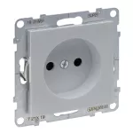 SUNO - Gniazdo 2P z przesłoną - 16 A - 250 V~ - zaciski śrubowe, Aluminium