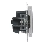 SUNO - Gniazdo SCHUKO 2P+Z - 16 A - 250 V~ - z przesłoną - zaciski automatyczne, Aluminium