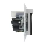 SUNO - Gniazdo SCHUKO 2P+Z- 16 A - 250 V~ - z przesłoną IP44 - zaciski automatyczne, Aluminium