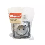SUNO - Gniazdo SCHUKO 2P+Z - 16 A - 250 V~ - + USB TYP C - 1,5 A - 5 V, Aluminium