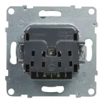 SUNO - Gniazdo 2P+Z - 16 A - 250 V~ - zaciski śrubowe, Aluminium