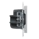 SUNO - Gniazdo 2P+Z - 16 A - 250 V~ - zaciski śrubowe, Aluminium