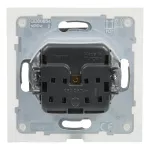SUNO - Gniazdo 2P+Z IP44 - 16 A - 250 V~ - zaciski automatyczne - z przesłoną, Aluminium