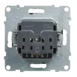 SUNO - Gniazdo 2P+Z - 16 A - 250 V~ - zaciski śrubowe, Czarny