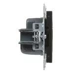 SUNO - Gniazdo 2P+Z - 16 A - 250 V~ - zaciski śrubowe, Czarny