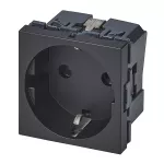 MOSAIC - GN 2P+Z SCHUKO ZACISKI ŚRUBOWE -2 MODUŁY ANTRACYT 16A-250V~