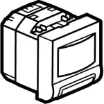 MOSAIC OŚWIETLENIE PRZESZKODY Z CZUJNIKIEM RUCHU - 2 MODUŁY BIAŁE 0,2/1W 230V~