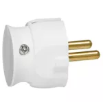 WTYCZKA 2P - 16A - PLASTIKOWA - BIAŁA - PŁASKA (MAŁA GŁĘBOKOŚĆ)