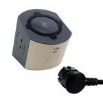 PRZEDŁUŻACZ - STACJA ŁADOWANIA: 2X2P+Z, USB A+C, ŁADOWARKA INDUKCYJNA, Z PRZEWODEM 2.0 METRA 1,5 MM2 - LATTE/GRAFITOWY