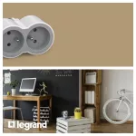 ROZGAŁĘŹNIK 3X2P+Z FRONTOWE - CZARNY/GRAFITOWY