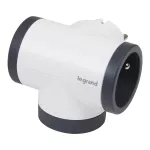 ROZGAŁĘŹNIK OBROTOWY 2X2P+Z, USB A+C - BIAŁY/GRAFITOWY