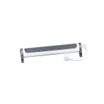 PRZEDŁUŻACZ PREMIUM, OBROTOWY, 6X2P+Z, Z PRZEWODEM 3.0 METRA 3X1.5 MM2 - BIAŁY/GRAFITOWY