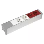BLOK ZASILAJĄCY 2X2P+Z+2X2P+Z Z BLOKADĄ