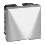 MOSAIC - Wyjście kablowe standard 20 A - 2 modułowe - Aluminium
