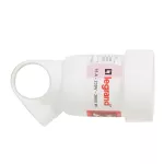 GNIAZDO WTYCZKOWE PRZENOŚNE 2P+Z - 16 A - PLASTIKOWE - BIAŁE - Z PIERŚCIENIEM