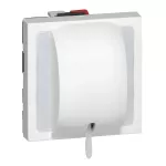 MOSAIC ŁĄCZNIK JEDNOBIEGUNOWY Z CIĘGNEM - 2 MODUŁY BIAŁY 10A-230V~