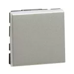 MOSAIC ŁĄCZNIK JEDNOBIEGUNOWY/SCHODOWY - 2 MODUŁY ALUMINIUM 10AX-250V~